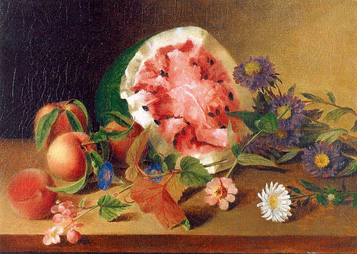 Peale, James Still Life with Watermelon Sweden oil painting art